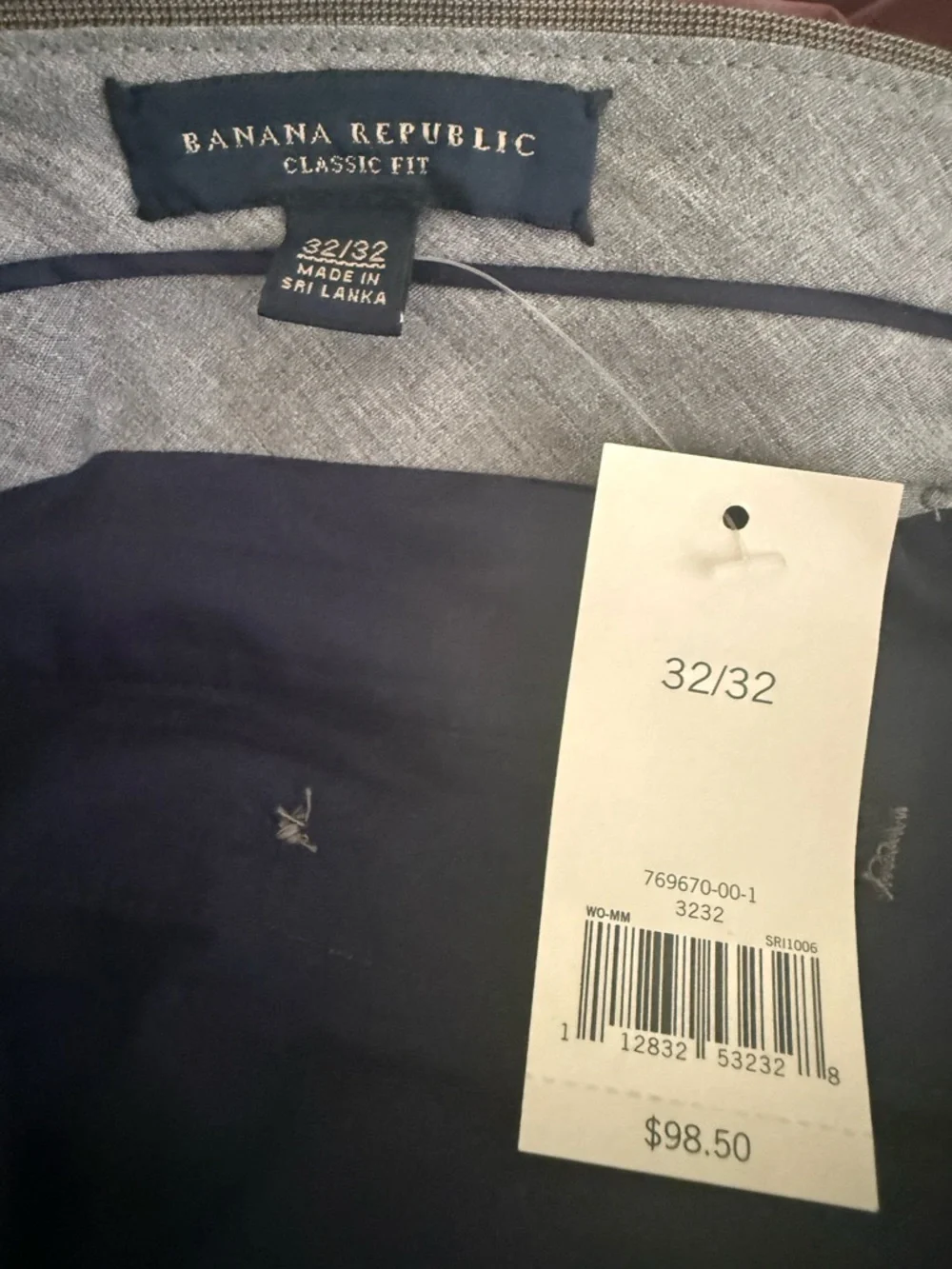 Mens Banana Republic Dress Pants, 32/32 Classic Fit Wool,New With Tags, Brown